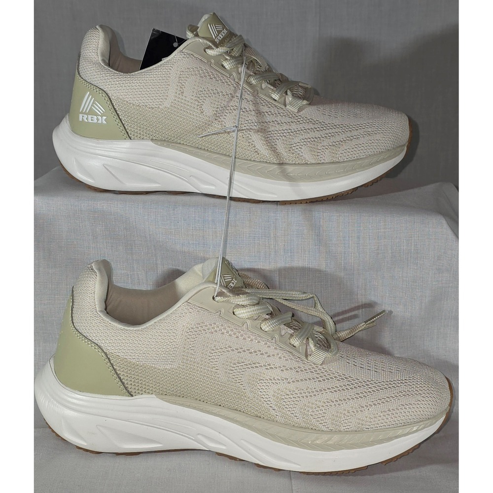 RBX Live Life Active‎ Cream Tan Athletic Walking Sneakers Men's 8.5